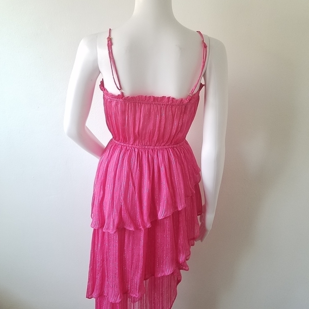 𝅺Tularosa Camellia Dress in Raspberry Sorbet Barbiecore Size XXS - Picture 11 of 14